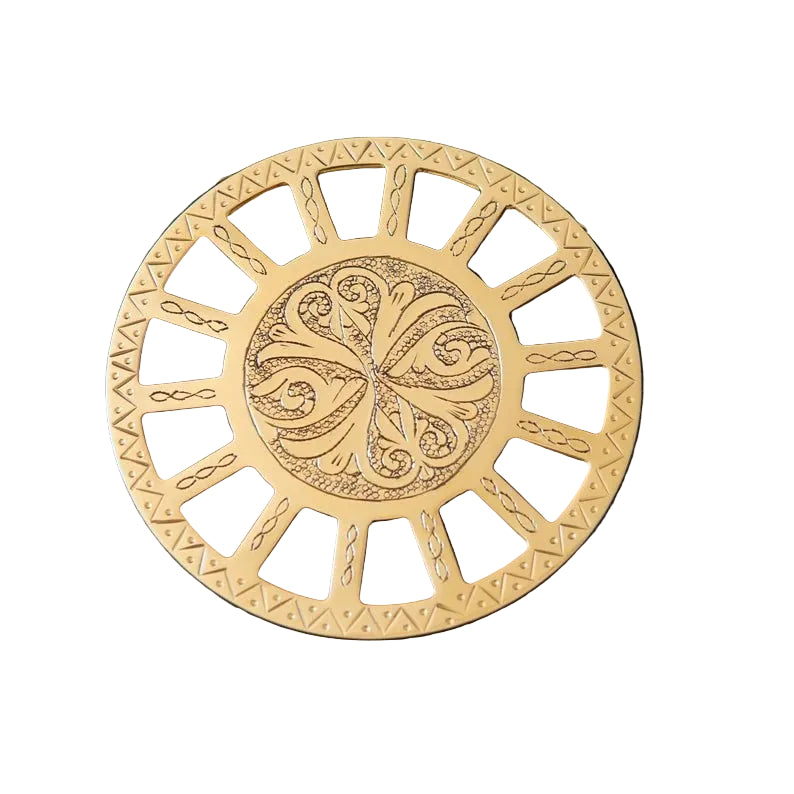 Handmade Copper Shower Drain Cover – Moroccan Engraved Siphon de Douche - Brasska