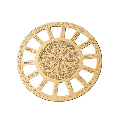 Handmade Copper Shower Drain Cover – Moroccan Engraved Siphon de Douche - Brasska