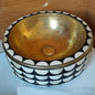 Handmade Brass & Inlay Vessel Sink – Decorative Round Bathroom Basin