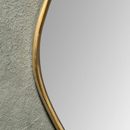 asymmetrical Wall Mirror - Brass Bathroom Mirror