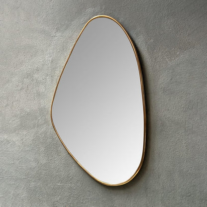 asymmetrical Wall Mirror - Brass Bathroom Mirror