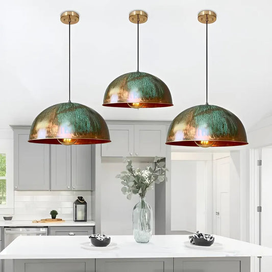 Handmade Hammered Copper Pendant Light – Moroccan Hanging Ceiling Lamp