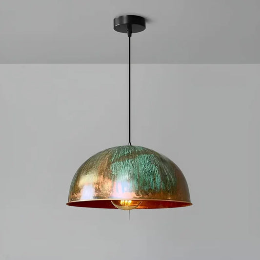 Handmade Hammered Copper Pendant Light – Moroccan Hanging Ceiling Lamp