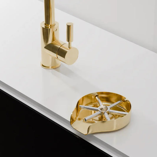 Unlacquered Brass Glass Rinser
