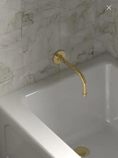 Solid Brass Wall-Mounted Bathtub Spout