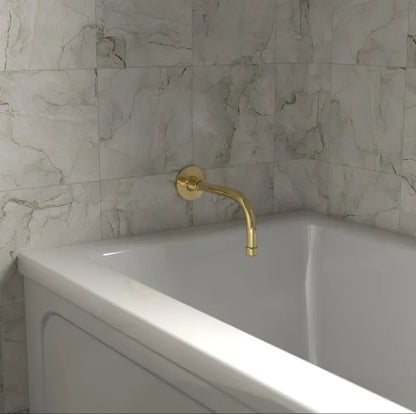 Solid Brass Wall-Mounted Bathtub Spout