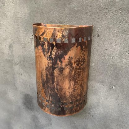 Half Round Wall Sconce Lamp, Copper Outdoor Wall Light Fixtures