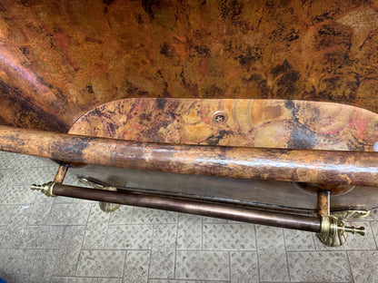Clawfoot Copper Bathtub, Copper Soaking Tub With Patina Finish