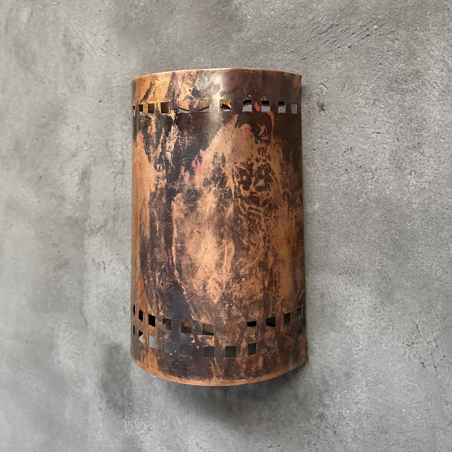 Half Round Wall Sconce Lamp, Copper Outdoor Wall Light Fixtures