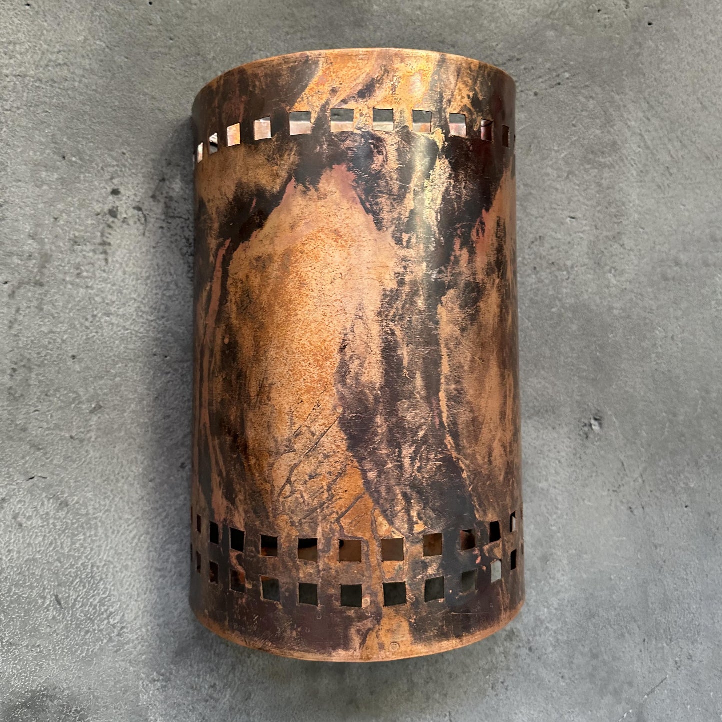 Half Round Wall Sconce Lamp, Copper Outdoor Wall Light Fixtures