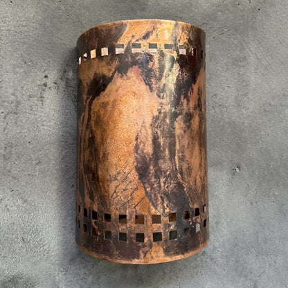 Half Round Wall Sconce Lamp, Copper Outdoor Wall Light Fixtures
