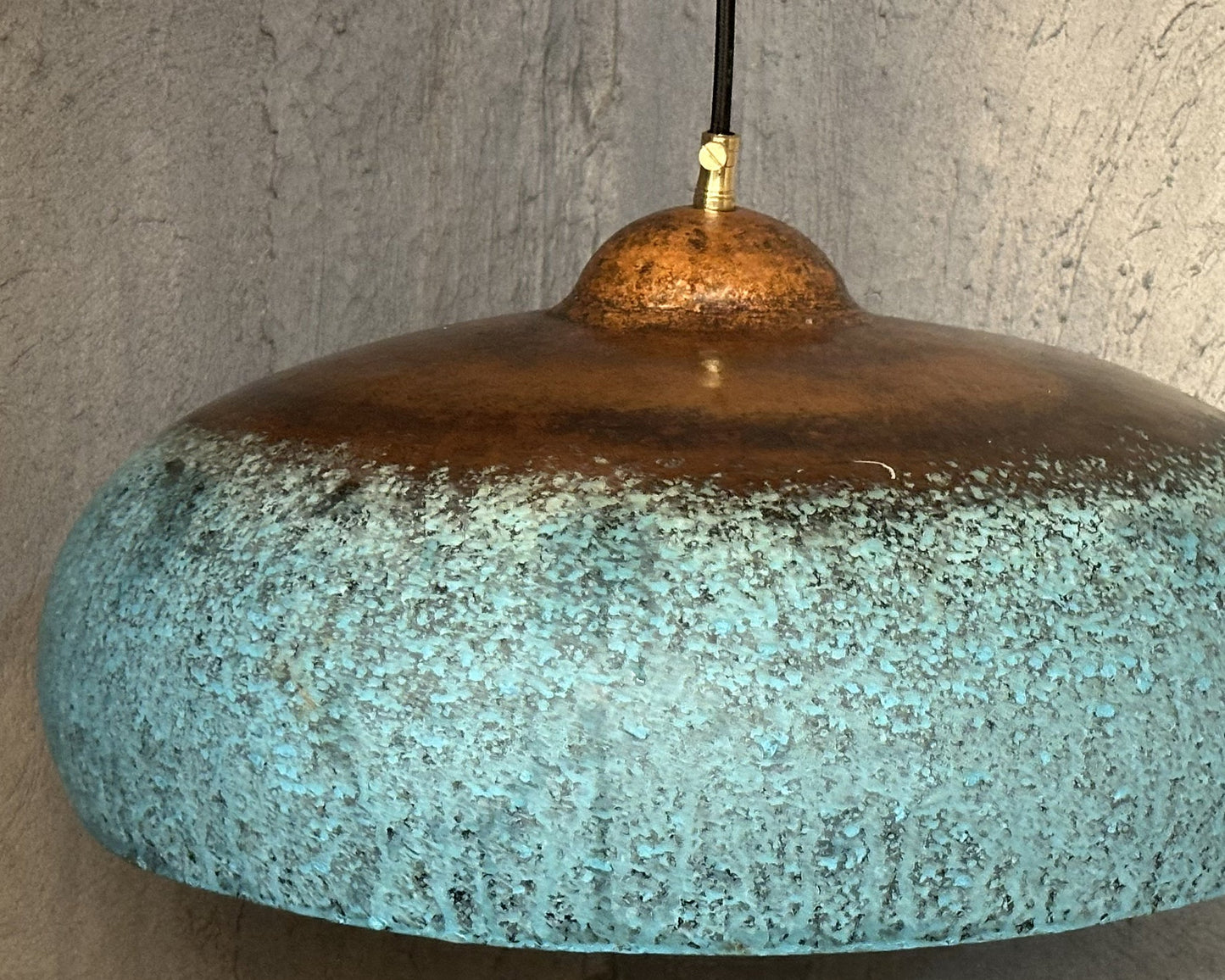 Blue Patina Copper Kitchen Island Lighting