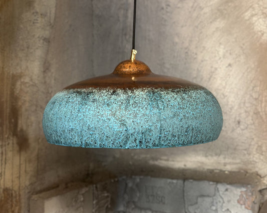 Blue Patina Copper Kitchen Island Lighting