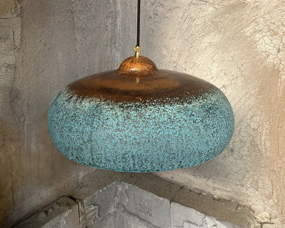 Blue Patina Copper Kitchen Island Lighting