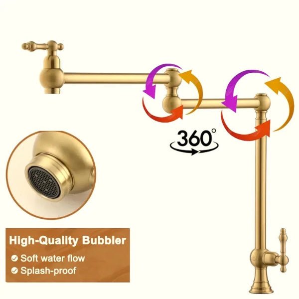 Brasska kitchen faucet with brushed nickel finish, single-handle design, ideal for modern kitchen sinks.