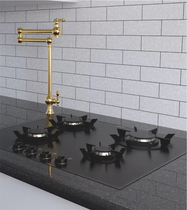 Brasska Kitchen Faucets with brushed nickel finish, modern design, single-handle operation, suitable for contemporary kitchens.