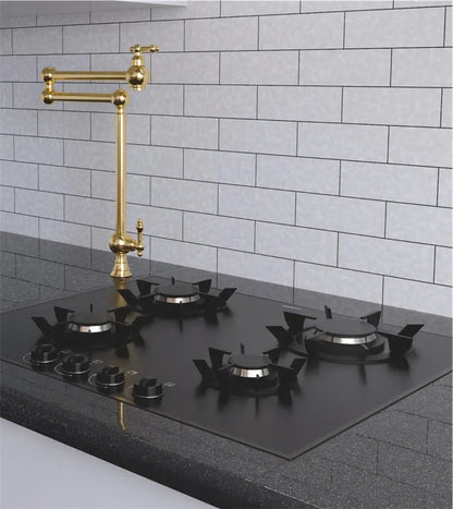 Brasska Kitchen Faucets with brushed nickel finish, modern design, single-handle operation, suitable for contemporary kitchens.