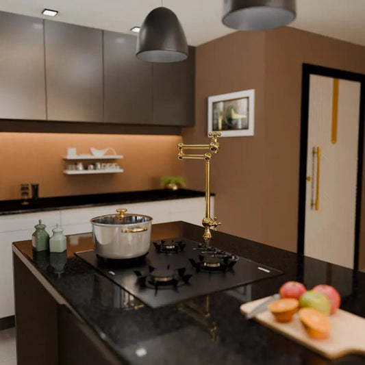 Brasska kitchen faucet in polished chrome finish with modern single-handle design for easy use