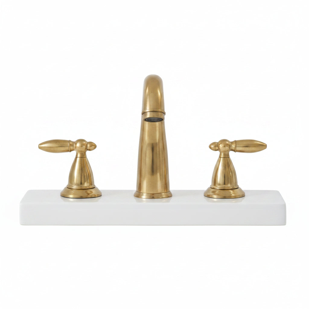 Luxury Brass Bathroom Faucet | Handmade Unlacquered Brass Sink Tap | Timeless Elegance by Brasska - Brasska