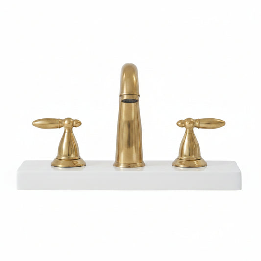Luxury Brass Bathroom Faucet | Handmade Unlacquered Brass Sink Tap | Timeless Elegance by Brasska - Brasska