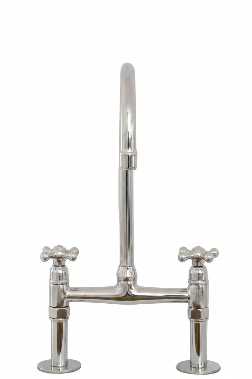 Luxury Brass Kitchen Faucet with Undermount Brass Sink - Brasska