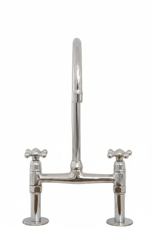 Luxury Brass Kitchen Faucet with Undermount Brass Sink - Brasska