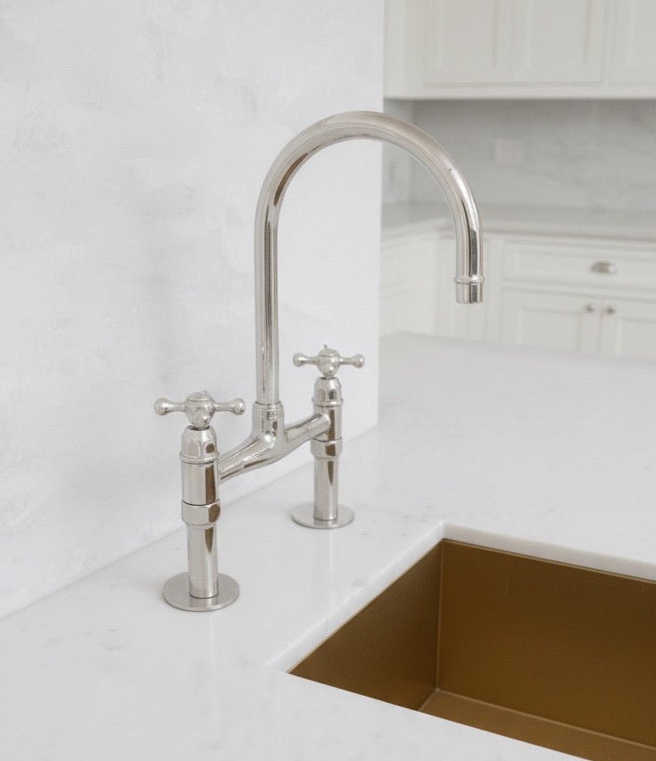 Luxury Brass Kitchen Faucet with Undermount Brass Sink - Brasska