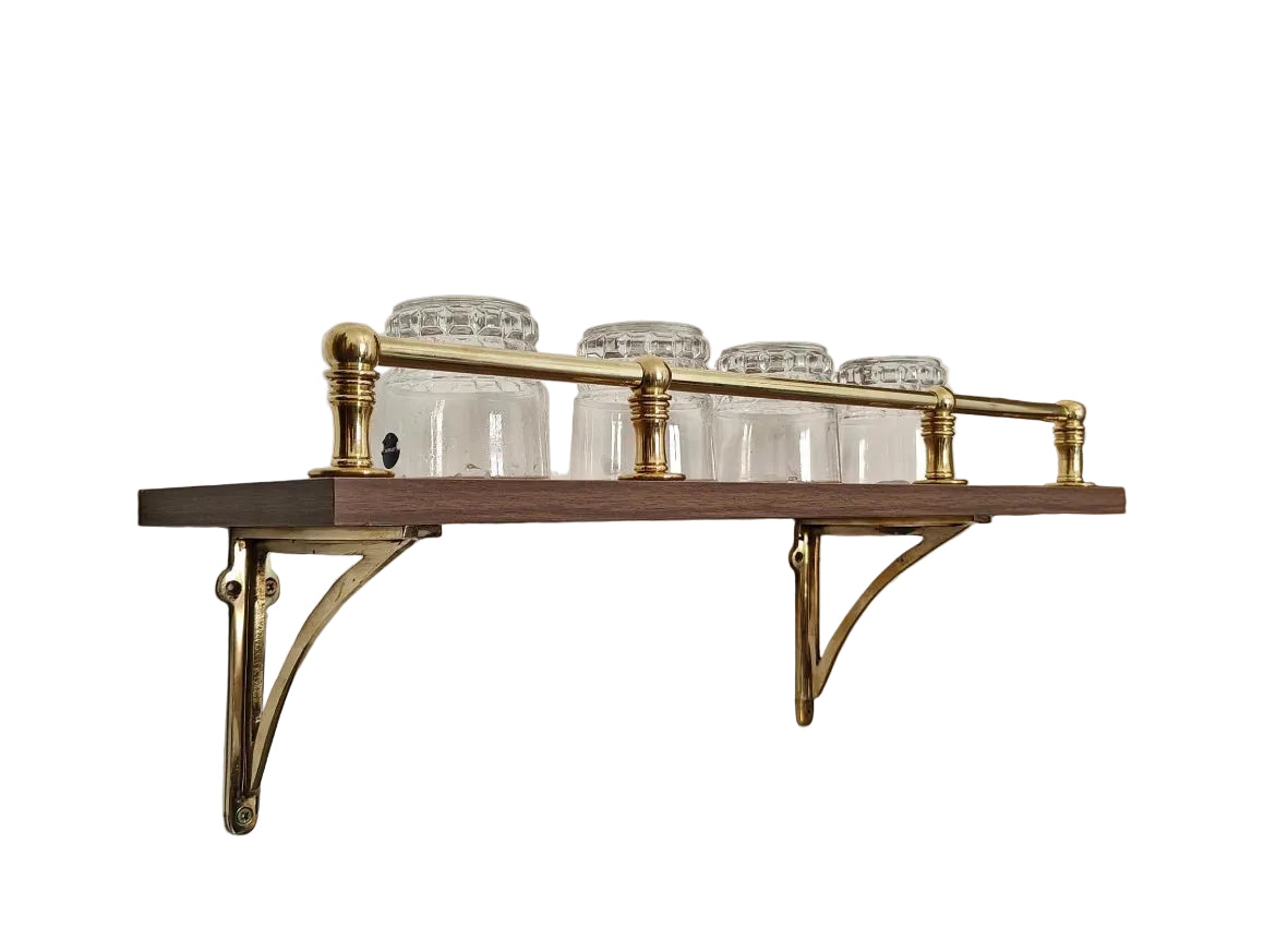 Luxury copper kitchen rack - elegant display for cups - Brasska
