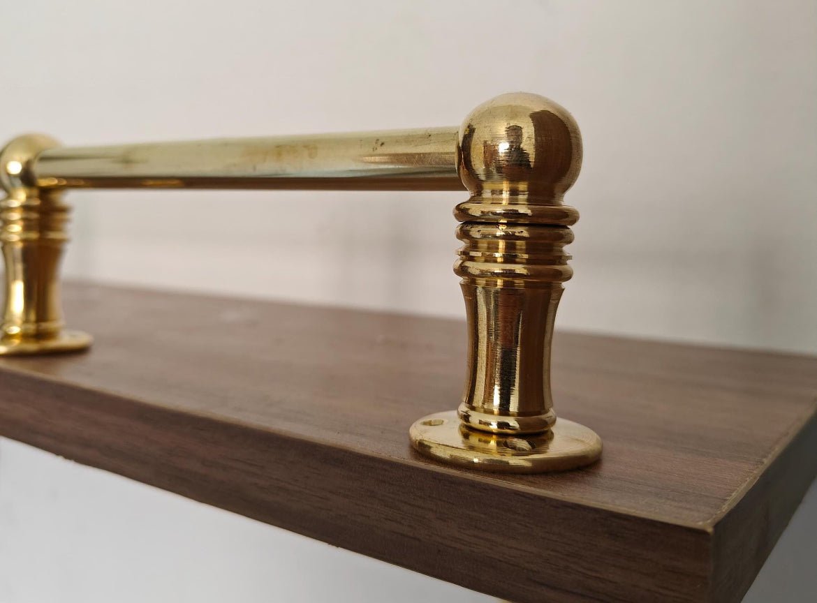 Luxury copper kitchen rack - elegant display for cups - Brasska