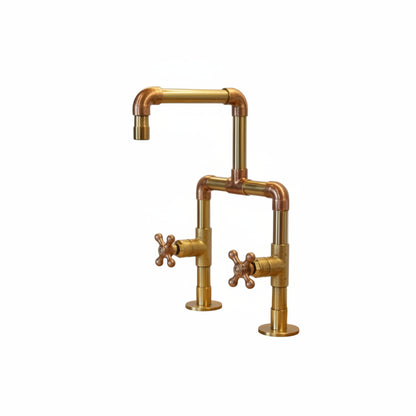 Luxury Handmade Kitchen Faucet | Solid Brass & Copper Mixer by BRASSKA - Brasska