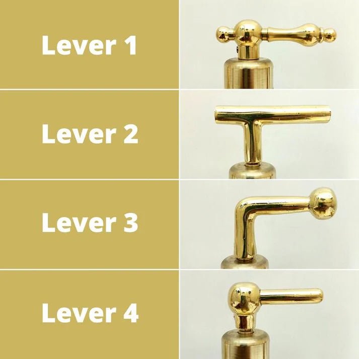 nlacquered Brass Tub Filler Bathtub Faucet with Hand Shower - Brasska