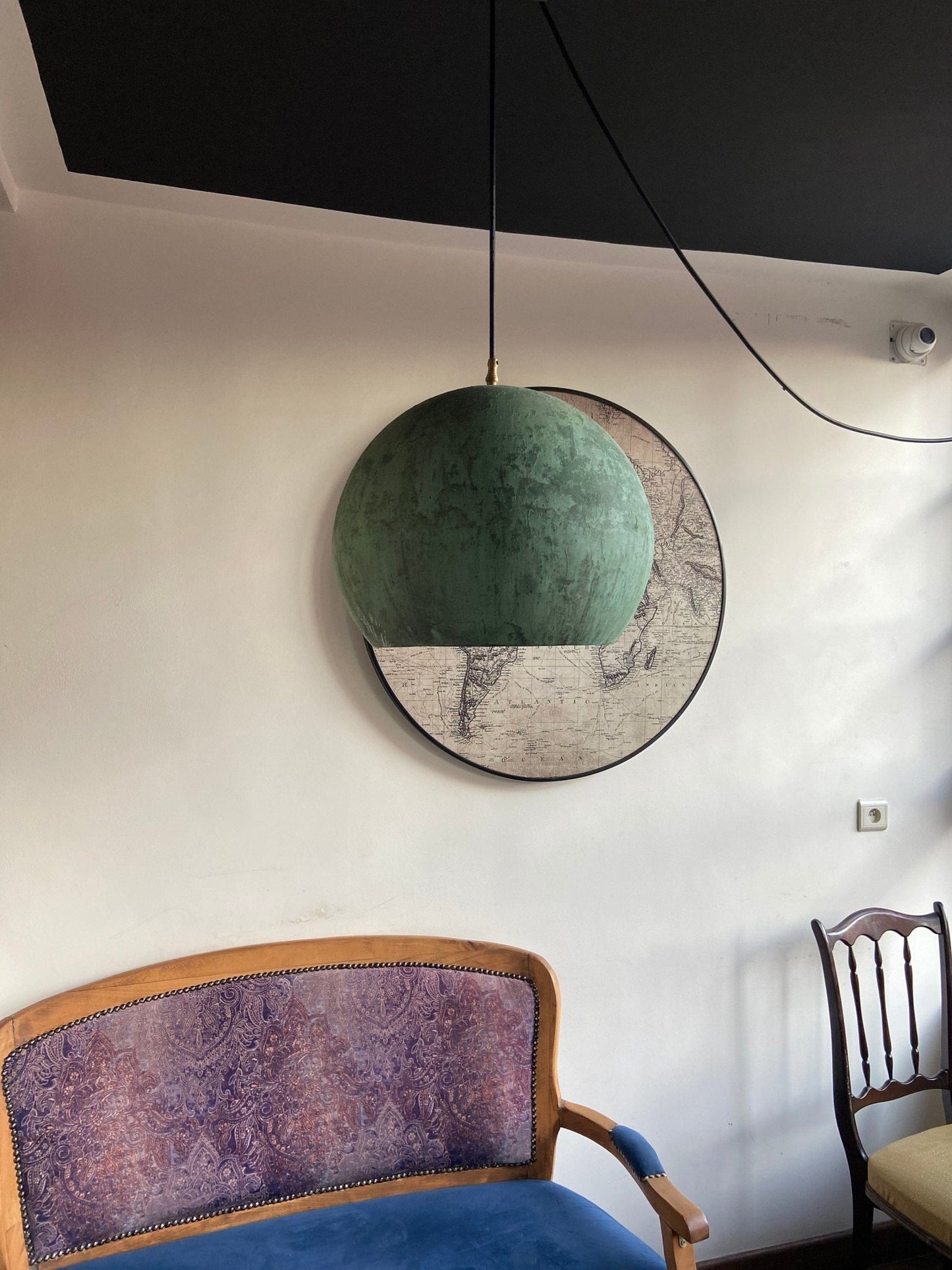 Oxidized Copper Rustic Pendant Light - Brasska