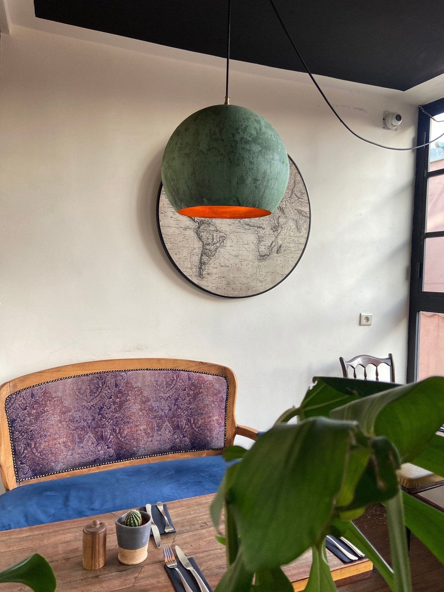 Oxidized Copper Rustic Pendant Light - Brasska