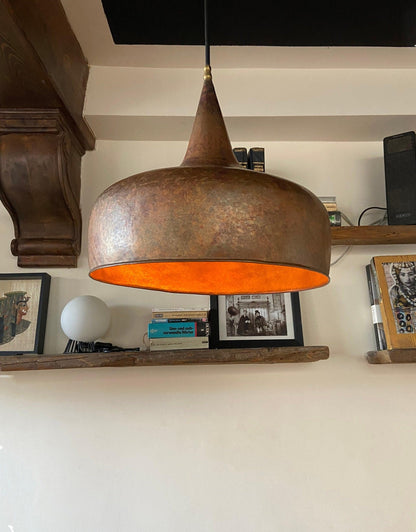 Rustic Antique Copper Kitchen Island Pendant Light - Brasska