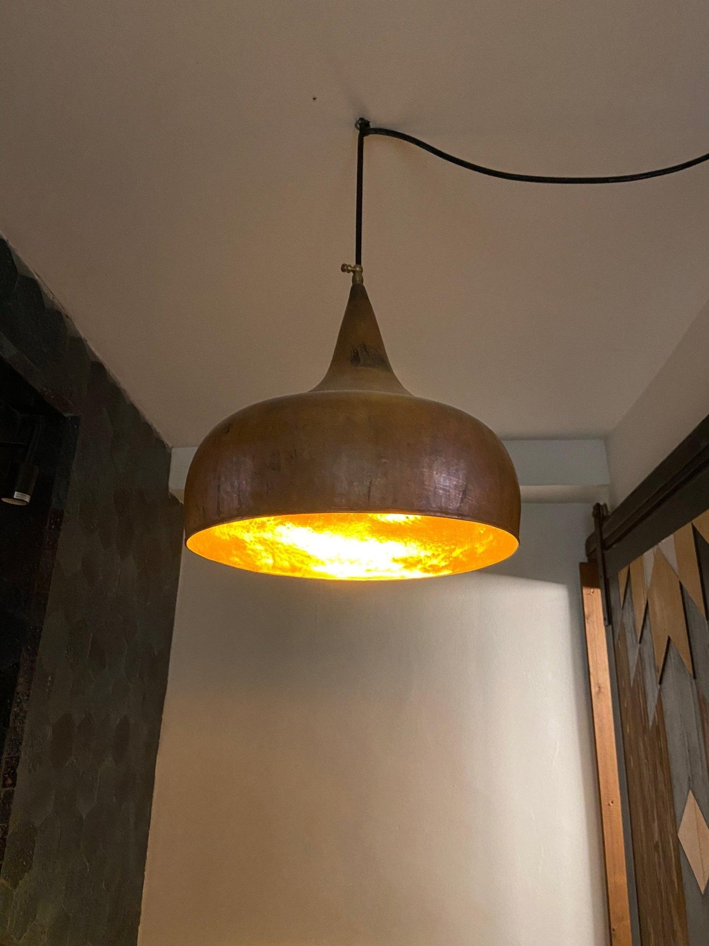 Rustic Antique Copper Kitchen Island Pendant Light - Brasska