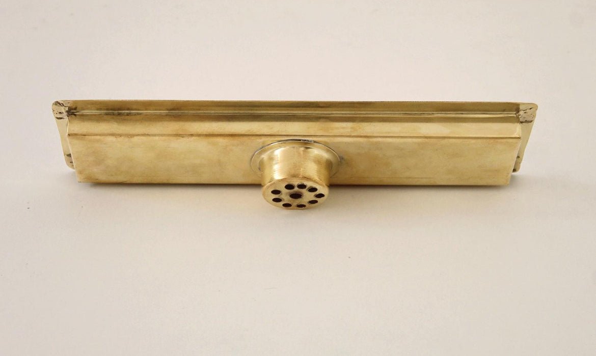 Solid Brass Linear Shower Drain – Classic Rectangular Design | Brasska - Brasska
