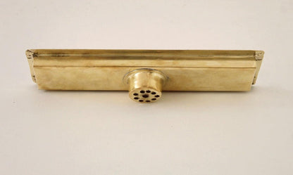 Solid Brass Linear Shower Drain – Classic Rectangular Design | Brasska - Brasska