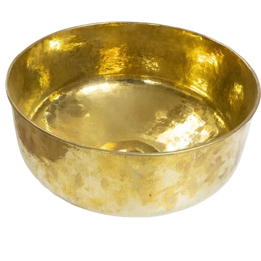 Solid Brass Round Vessel Sink - Brasska