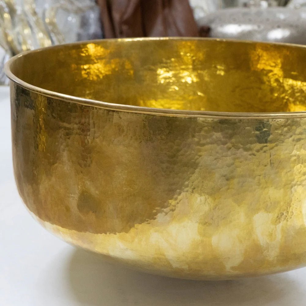 Solid Brass Round Vessel Sink - Brasska