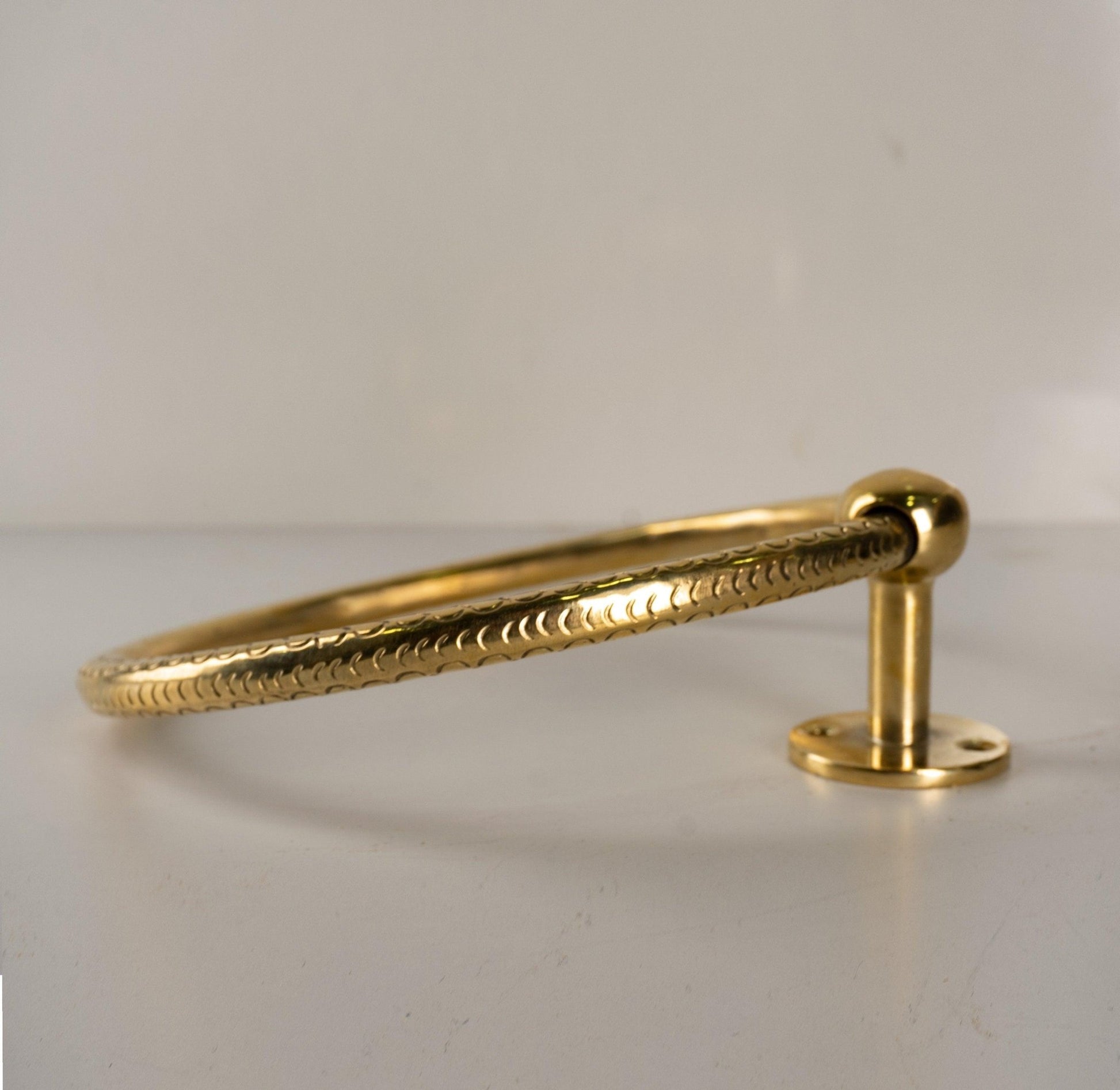 Solid Brass Towel Ring For Bathroom - Brasska
