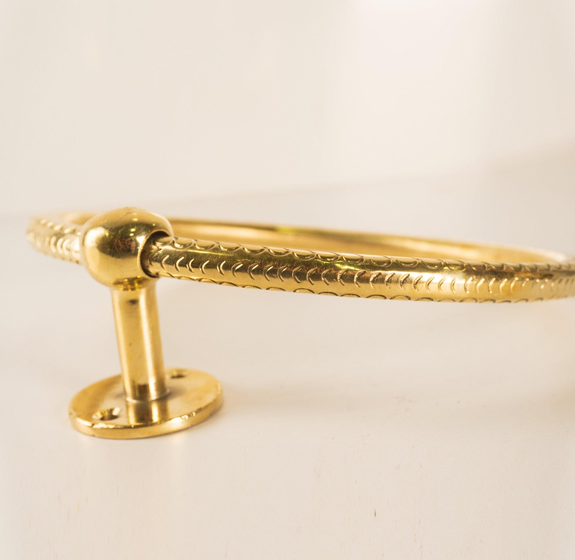 Solid Brass Towel Ring For Bathroom - Brasska