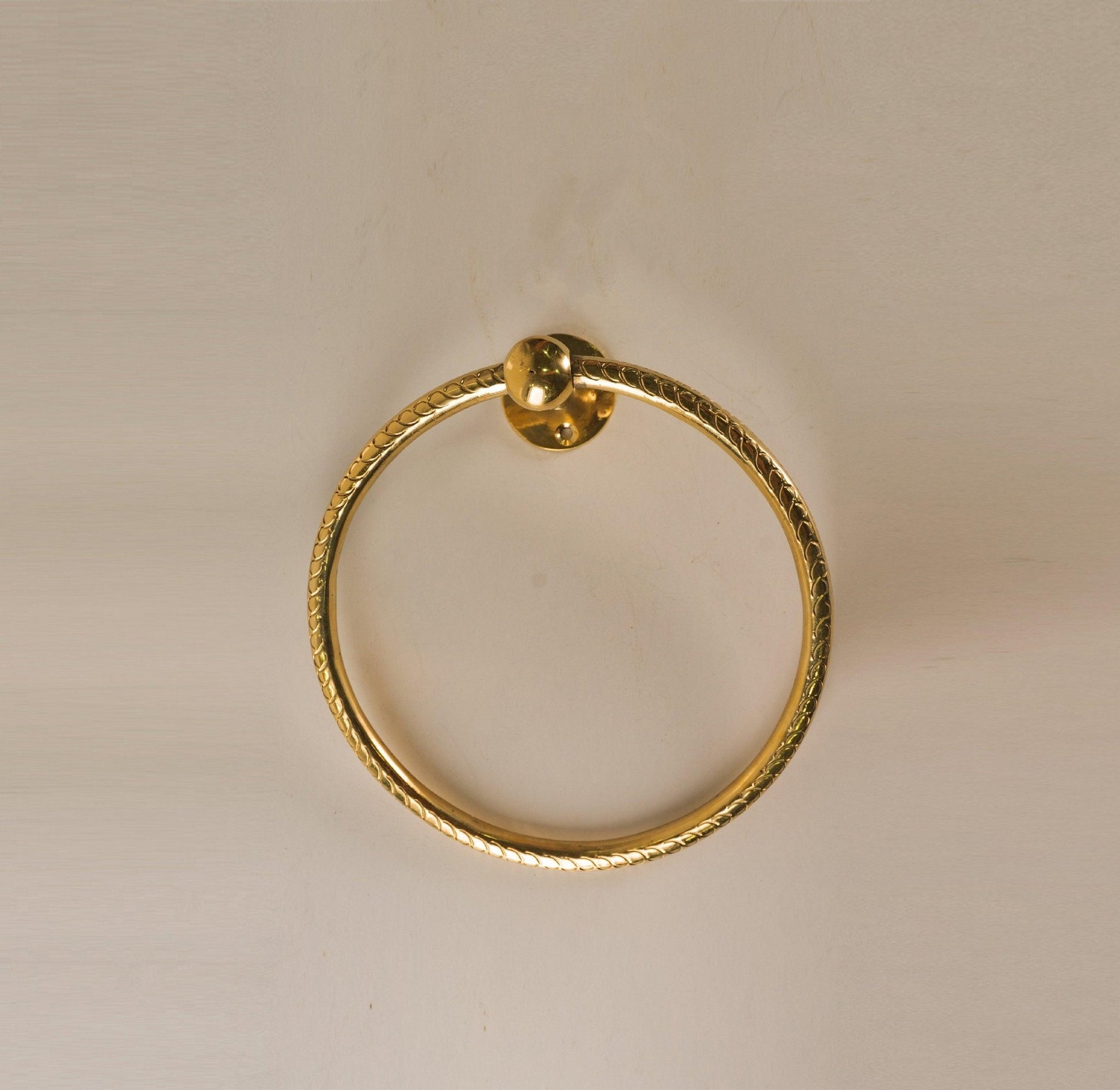 Solid Brass Towel Ring For Bathroom - Brasska