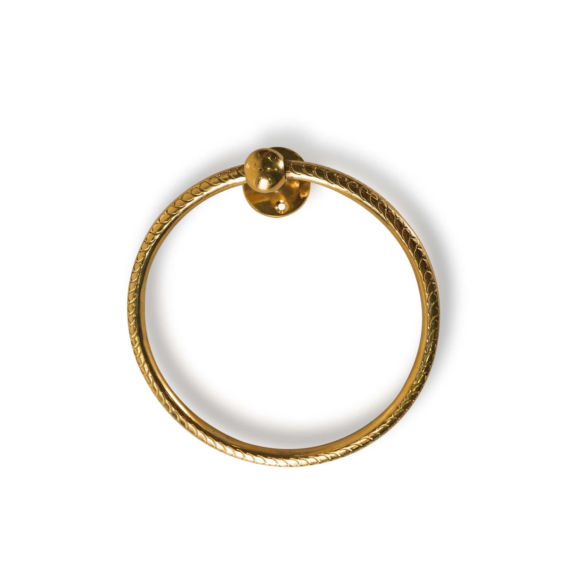 Solid Brass Towel Ring For Bathroom - Brasska