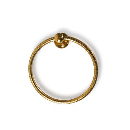 Solid Brass Towel Ring For Bathroom - Brasska