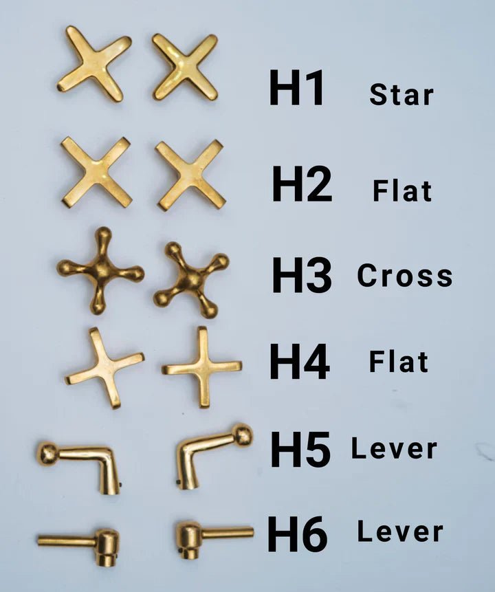 Unlacquered Brass 3 holes Faucet, Solid Brass Widespread Vanity Tap - Brasska