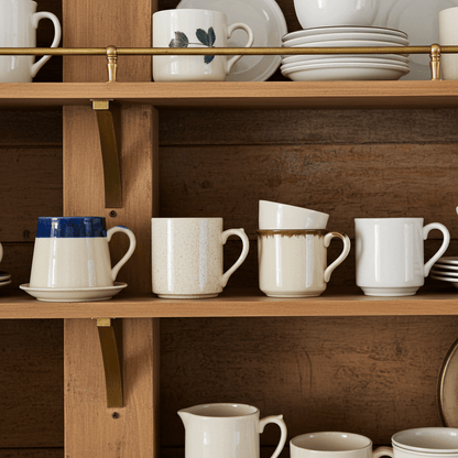 Unlacquered Brass Gallery Rail – Solid Brass Shelf Guard for Kitchen Cabinets - Brasska