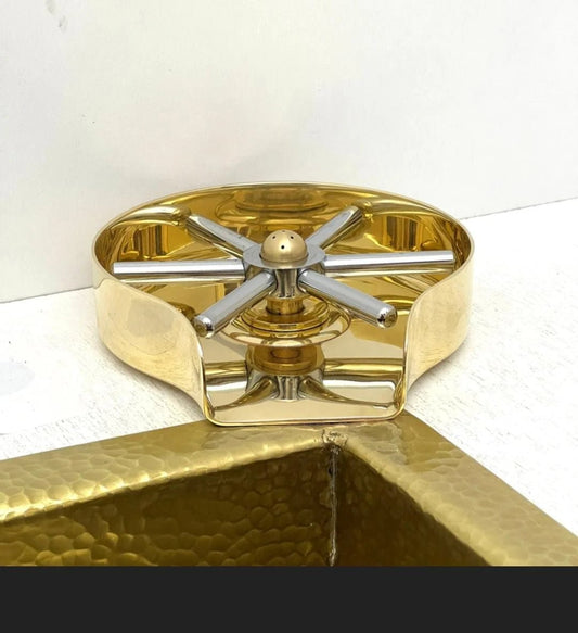 Unlacquered Brass Glass Rinser - Brasska