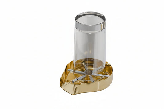 Unlacquered Brass Glass Rinser For Kitchen Sinks - Brasska