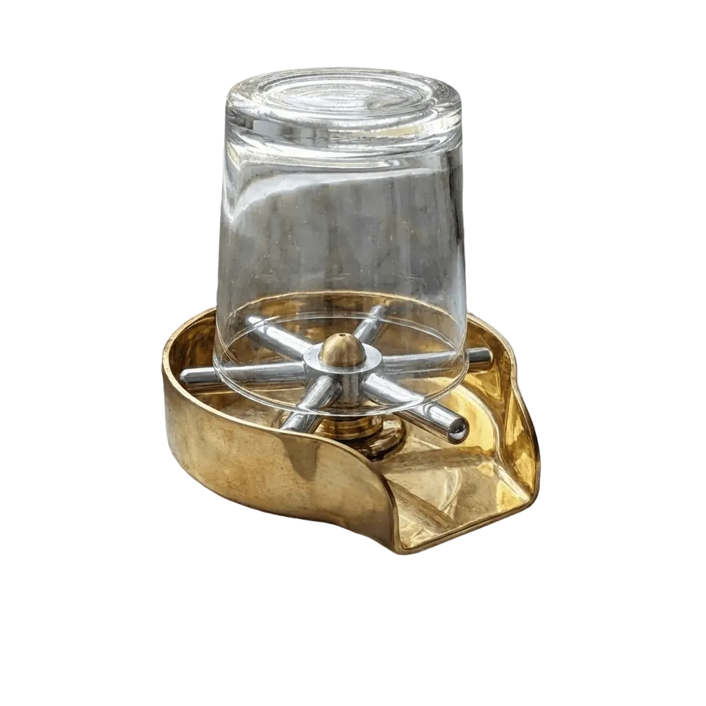Unlacquered Brass Glass Rinser For Kitchen Sinks, Glass rinser for kitchen sink - Brasska