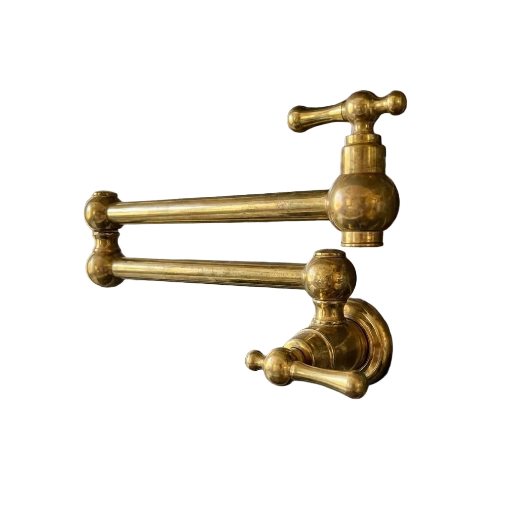 Unlacquered Brass Pot Filler Lever Handles - Brasska